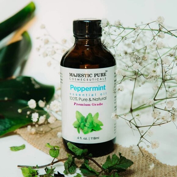 Majestic Pure Peppermint Premium Essential Oil 4 Oz Aromatherapy Yoga Meditation - Picture 5 of 8